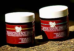 aftershave cream- transendence cream essence wellbeing face and soul